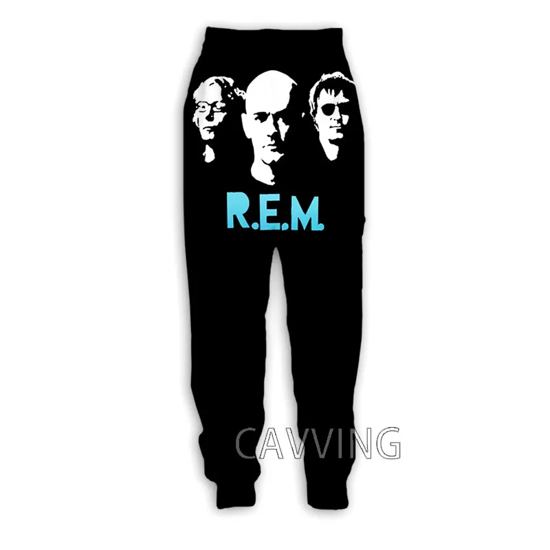 אופנה חדשה-R. E. m, הלהקה מודפס 3D שטחי מכנסי ספורט, מכנסי טרנינג ישר מכנסיים מכנסי ריצה מכנסיים מכנסיים