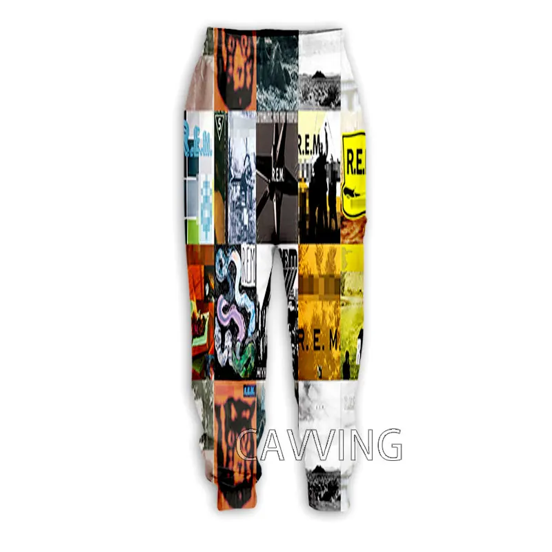 אופנה חדשה-R. E. m, הלהקה מודפס 3D שטחי מכנסי ספורט, מכנסי טרנינג ישר מכנסיים מכנסי ריצה מכנסיים מכנסיים