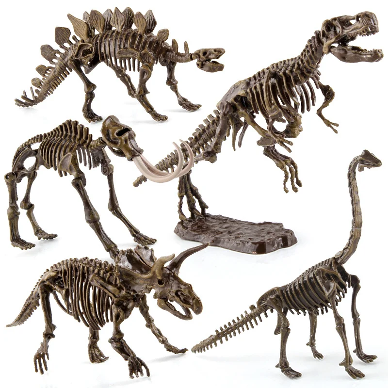 דינוזאור מאובן החפירה ערכות חינוך ארכיאולוגיה מעולה היורה צעצוע סט משחק פעולה לילדים להבין את שלד מודל מתנה