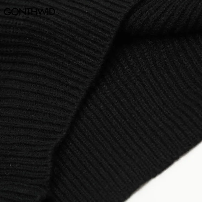 היפ הופ שחור סוודר גראנג ' נערת ערפד המחבט הדפסה גרפית פאנק מגשר אופנת רחוב 2023 Harajuku רופף אופנה סוודר סוודרים