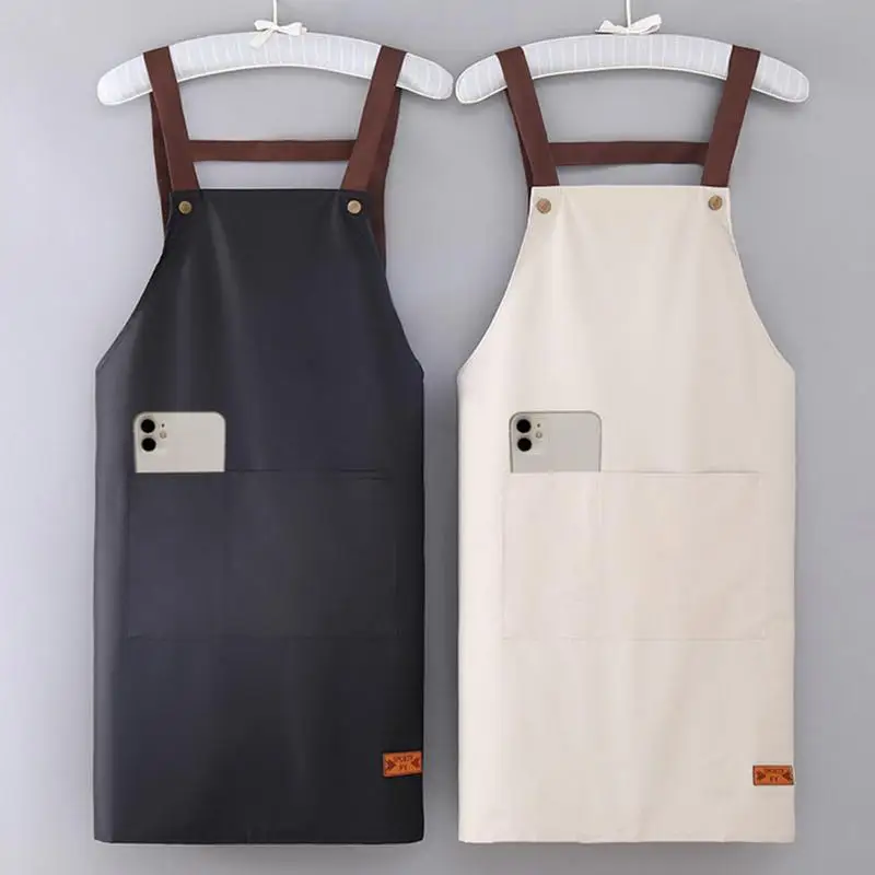 מטבח סינר עם כיסים אבק-הוכחה מעצב סינרים עבור נשים סלון מתכוונן מנגל סינור עבור גברים & נשים מתאים גריל