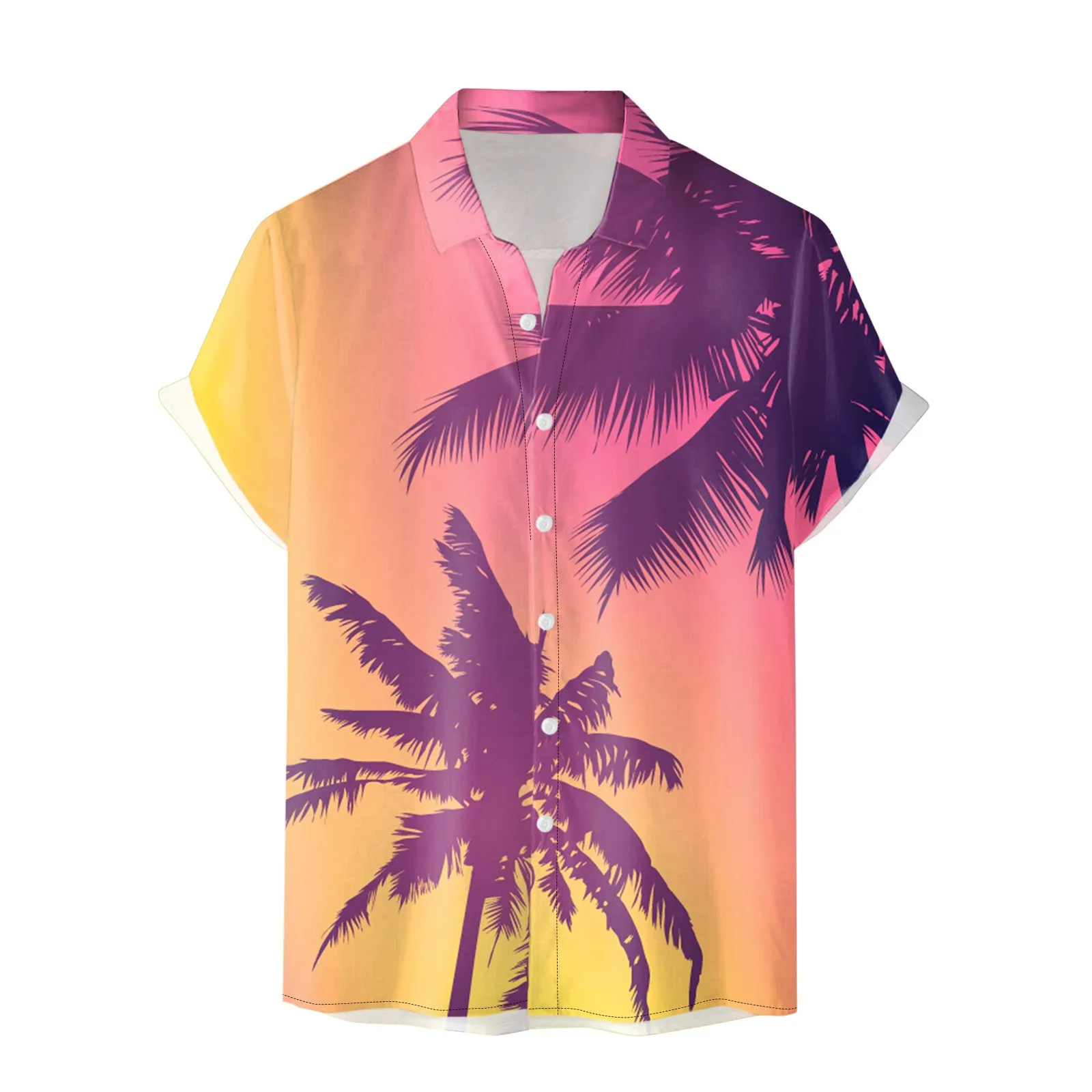 מעצב חדש הוואי חולצות לגברים אופנה הוואי שרוול קצר בקיץ החוף להדפיס חולצה מזדמנים צמרות נאה של גברים חולצות