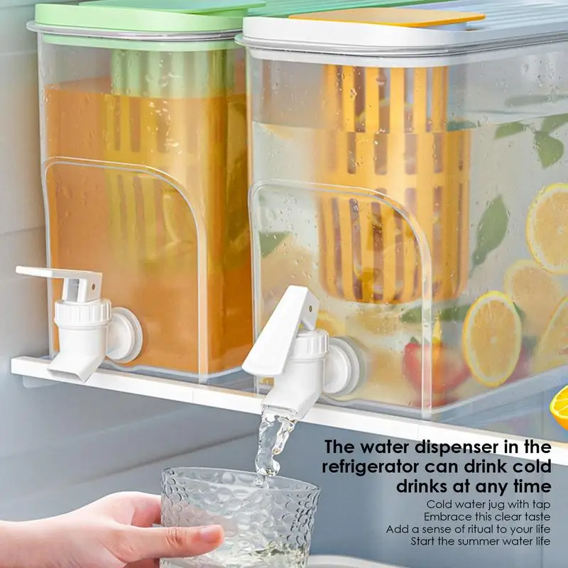 מקרר משקה משקה מתקן מים מפיץ מקרר משקאות נייד 4000ml אטום משקה מכונת לימונדה