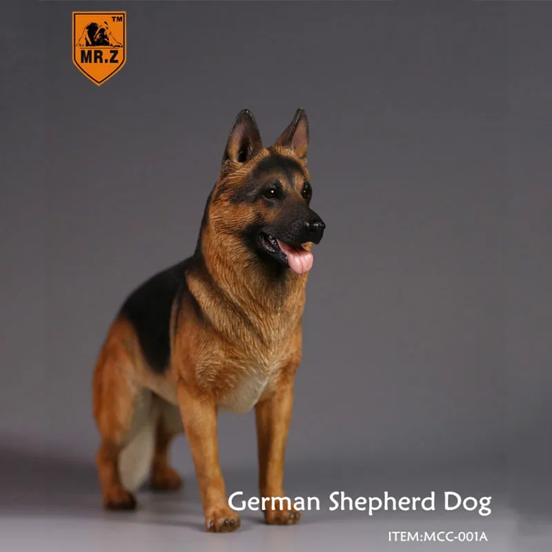 מר Z על 23cm 1/6 סימולציה בקנה מידה של חיה כלב רועה גרמני מודל צעצוע בובת זירת קישוט הבית