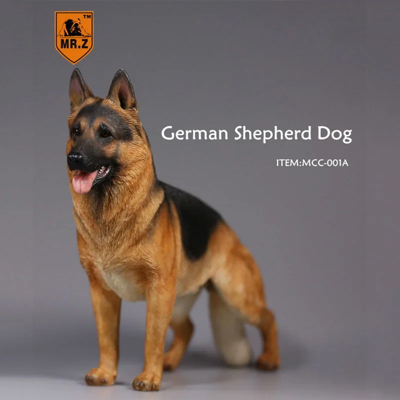 מר Z על 23cm 1/6 סימולציה בקנה מידה של חיה כלב רועה גרמני מודל צעצוע בובת זירת קישוט הבית