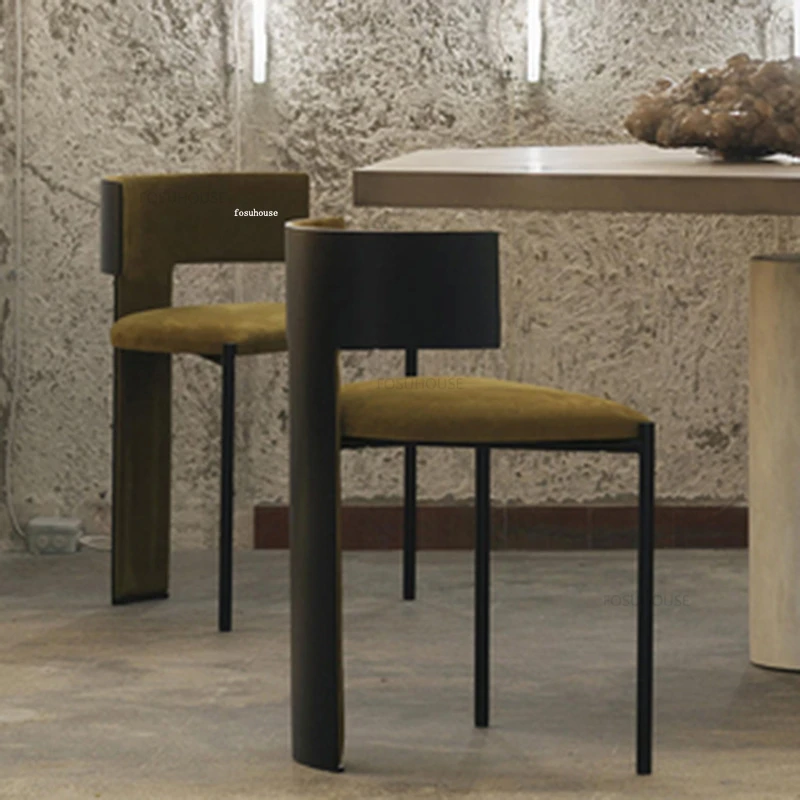 נורדי יוקרה כסאות אוכל בבית הכסא מסעדה רהיטים מעצב כיסאות המודרני סלון דירה כיסא