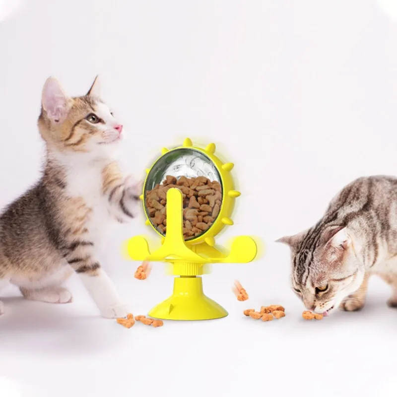 צעצוע לכלב חתול מזון איטי הכדור מזון המדליף טחנת הרוח הפטיפון איזון המכונית טוחנת אינטראקטיבי סווינג כלי גור אביזרים