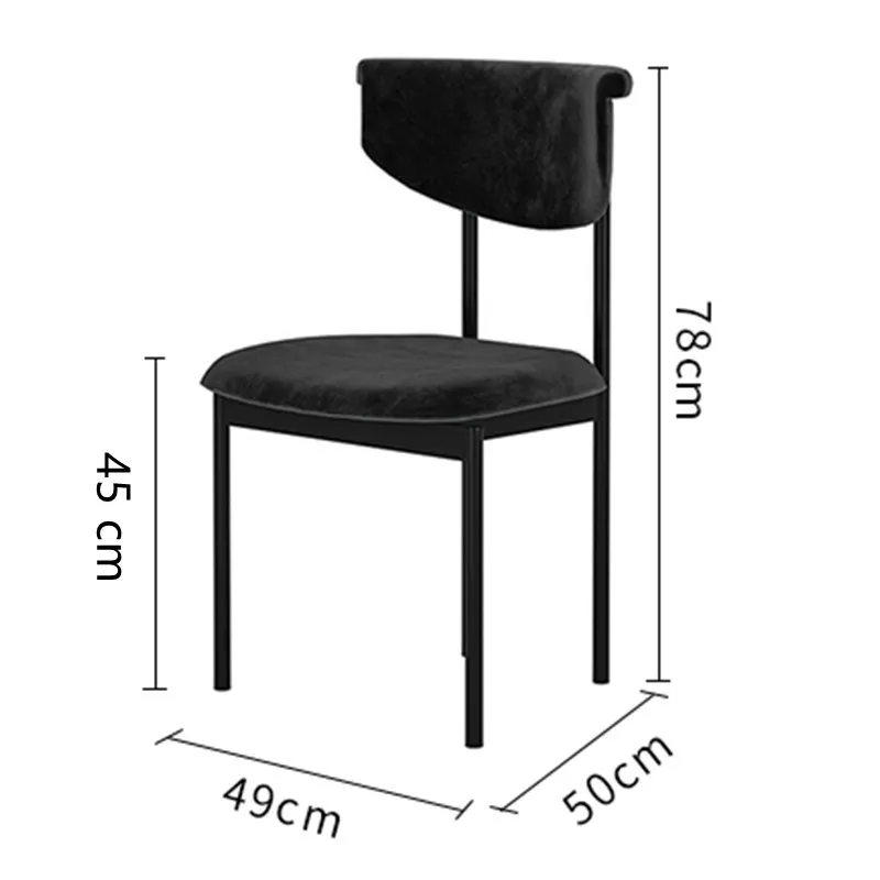 קטיפה כסאות אוכל יוקרה מודרנית נורדי נוח חיסכון בחלל ייחודי כיסאות המלכות Cadeiras דה בג ריהוט למטבח