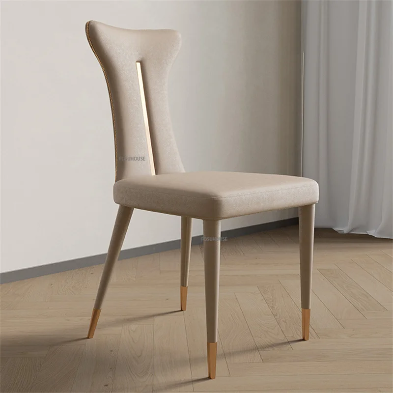תאורה מודרניים יוקרה כיסאות שולחן אוכל נורדי ריהוט מינימליסטי מעצב הכיסא הביתה הסלון משענת טרקלין האוכל הכיסא